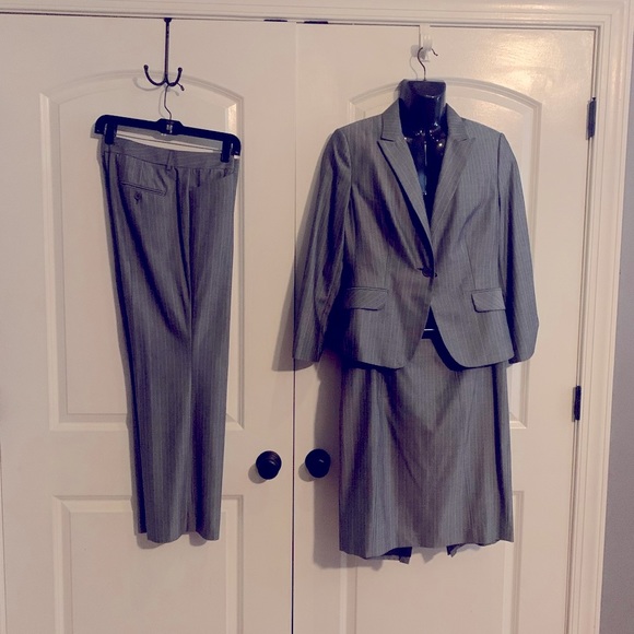 Express Jackets & Blazers - Express 3 piece woman’s pin stripped suit